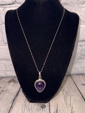 Amethyst Stone Pendant Necklace